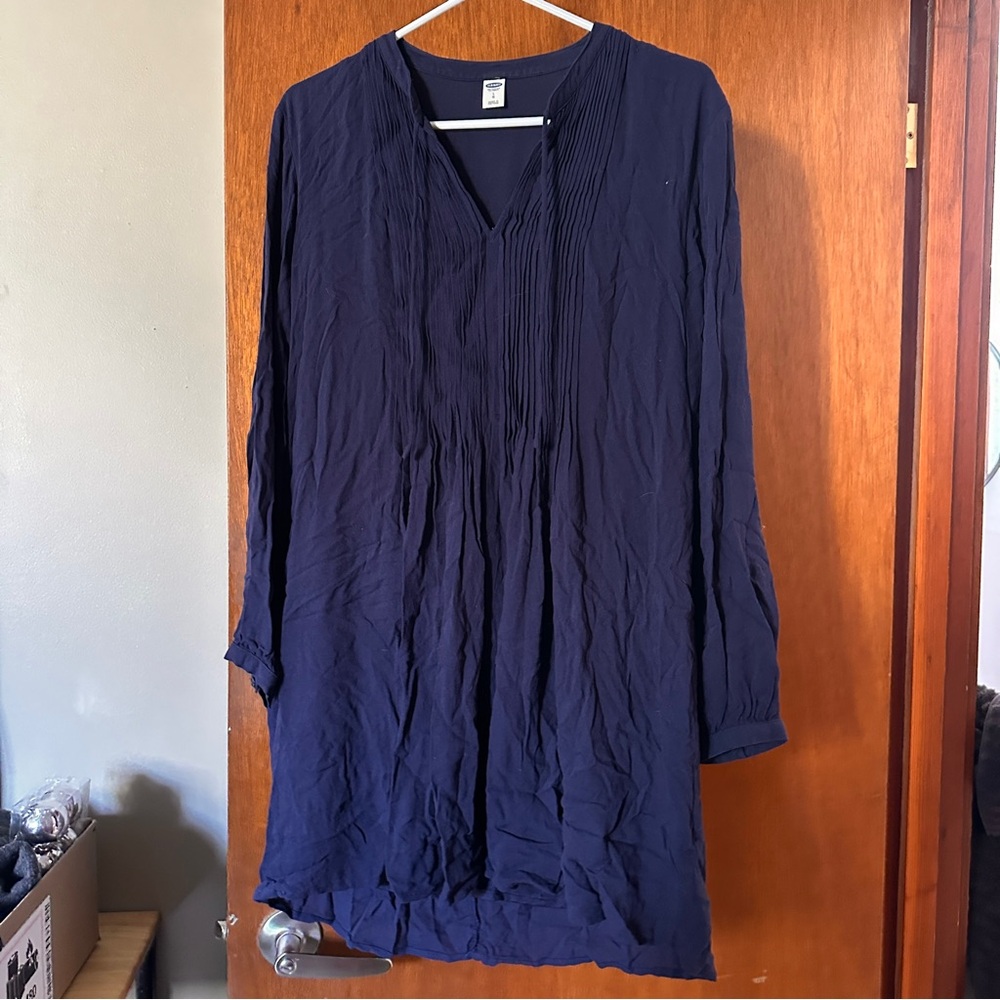 Old navy blue swing dress